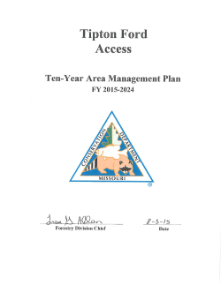 2015 Tipton Ford Access Management Plan