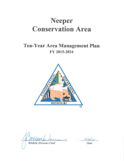 2015 Neeper Conservation Area Management Plan