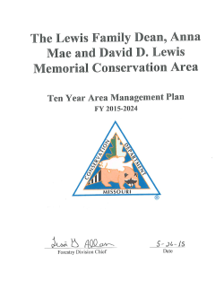 2015 The Lewis Family Dean, Anna Mae and David D. Lewis Memorial Conservation Area