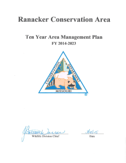 2014 Ranacker Conservation Area Management Plan