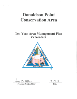 2014 Donaldson Point Conservation Area Management Plan