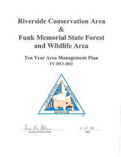 2013 Riverside CA Funk Memolrial CA Management Plan
