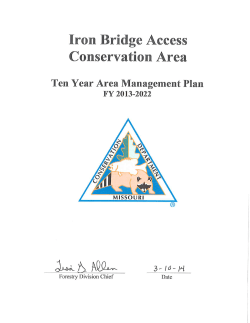 2013 Iron Bridge Access Conservation Area Management Plan