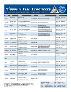 Missouri Fish Producers