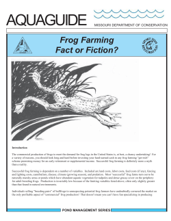 Frog Farming Facts