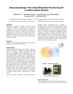 InteractionScope: Non-fixed wearable positioning for location-aware system