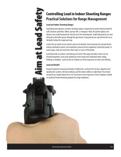 Aim at Lead Safety - Fact Sheet