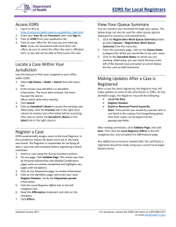 EDRS Registrar's Quick Reference Guide (pdf)