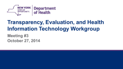 Meeting #3 - October 27, 2014