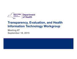 Meeting #7 - September 18, 2015