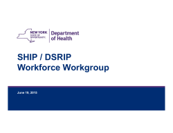 Meeting #1 - June 19, 2015