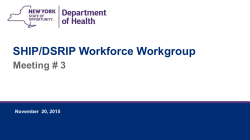 Meeting #3 - November 20, 2015