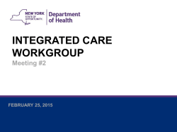 Meeting #2 - February 25, 2015