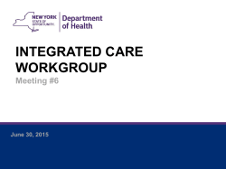 Meeting #6 - June 30, 2015