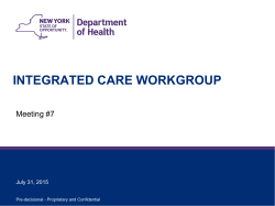 Meeting #7 - July 31, 2015