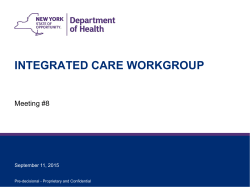 Meeting #8 - September 11, 2015