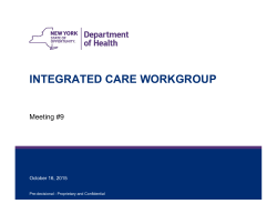 Meeting #9 - October 16, 2015