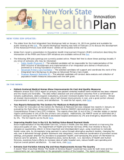 March 3, 2015 Newsletter