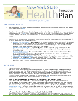 March 18, 2015 Newsletter