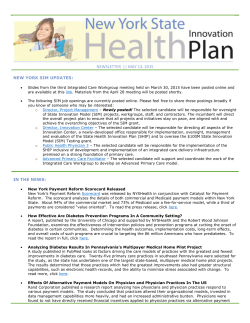 May 13, 2015 Newsletter