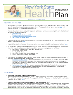 July 10, 2015 Newsletter