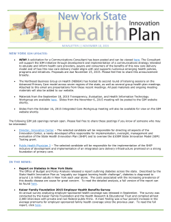 November 10, 2015 Newsletter