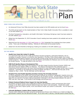 February 16, 2016 Newsletter