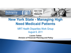 Health disparities work group meeting and presentations