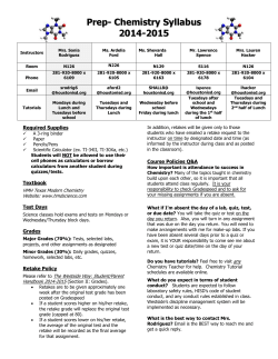 Prep Syllabus