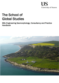 MSc Applied Geomorphology [PDF 834.65KB]