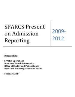 Present on Admission (2009-2012)
