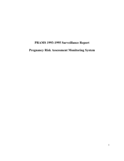 PRAMS 1993-1995 Surveillance Report
