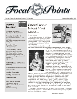 October/December 2005 Focal Points