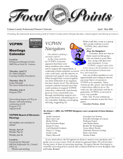 April/June 2006 Focal Points