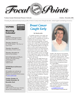 October/December 2006 Focal Points