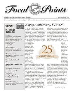 July/September 2007 Focal Points