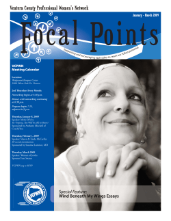 January/March 2009 Focal Points
