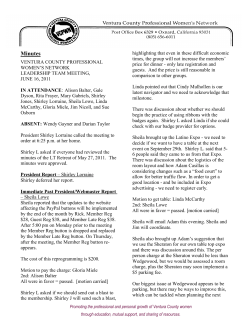 June, 2011 LT Meeting Minutes