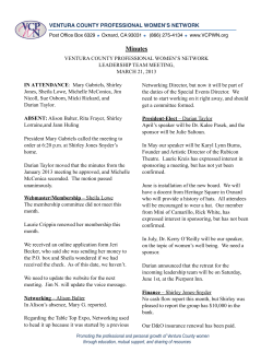 March, 2013 LT Meeting Minutes