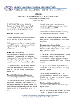 April, 2013 LT Meeting Minutes
