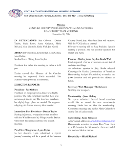 November, 2014 LT Meeting Minutes