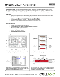 M04G Microfluidic Gradient Plate