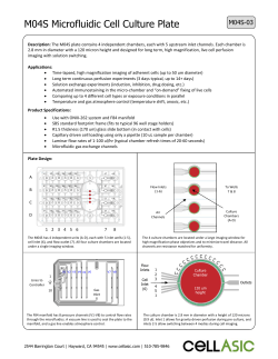 M04S Microfluidic Cell Culture Plate