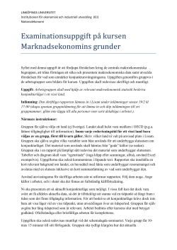 Instruktion till examinationsuppgift