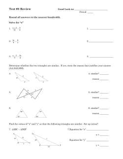 Test 8 Review