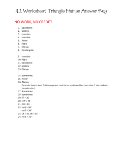 4.1 Worksheet Triangle Names