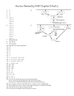 Answer Key Review Chapter 3 Part 1
