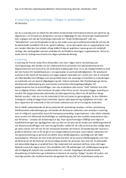 e-Learning som styrverktyg f ngar ni potentialen?