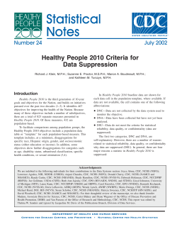 National Center for Health Statistics