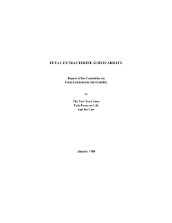 Fetal Extrauterine Survivability (PDF)